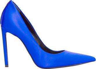 Tom Ford blue satin stiletto pumps