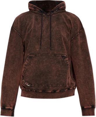 Diesel S-Boxt-Hood-Tuk Hoodie - Dames - Hoodies - Rood - S - Katoen - Hoodies & sweatvesten