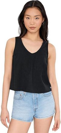 Toad&Co Taj Hemp Button Back Tank Top Womens Clothing Black : XL, Tencel/Lyocell/Elastane