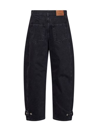 Isabel Marant Womens Jeans Leya Black Cotton