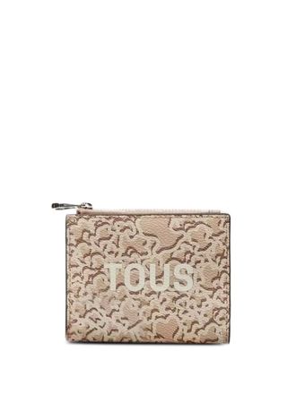 Tous Portemonnee met logoprint - Beige