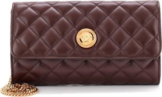 Versace Icon Wallet on Chain Quilted Leather