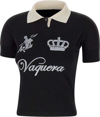 Vaquera Mujer, Camisetas, Negro, Talla: S