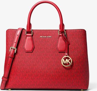 Michael Kors Camille Large Signature Logo Satchel