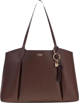 Guess Melody 2-in-1 Tote - Dames - Shoppers - Bruin - ONE Size - Leer - Tassen