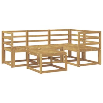 vidaXL Conjunto De Sof&aacute;s De Exterior 5 Pcs Blanco 59 X 59 X 37 Cm Vidaxl