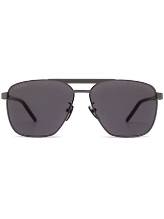 Gucci Occhiali da sole con montatura stile pilota - Argento
