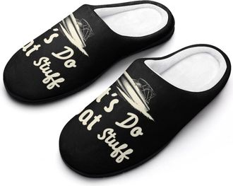 Generic Lets Do Boat Stuff Womens Slippers Winter Warm House Shoes Indoor Outdoor Hotel Slipper