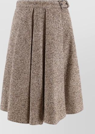 Brunello Cucinelli wool and silk midi skirt