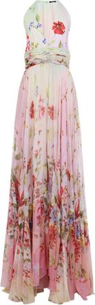 Roberto Cavalli Floral-print Halterneck Dress