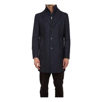 HUGO BOSS Jassen, Heren, Blauw, S, Wol, Stijlvolle Blauwe Jassen voor Mannen