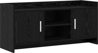 vidaXL Mueble De Tv 102 X 33 X 47 Cm Roble Negro Madera De Ingenier&iacute;a Vidaxl