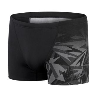 Speedo Geometrische zwembroeken voor heren (Zwart/Grijs)