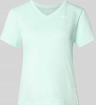 Under Armour T-Shirt mit V-Ausschnitt und Logo in Mint, Gr&ouml;&szlig;e XL