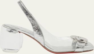Christian Louboutin 70mm Minny Bubble Buckle Pumps
