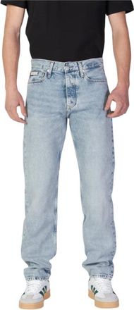 Calvin Klein Jeans Heren Regular Jeans Lente/Zomer Collectie - Heren - Regular Fit Jeans - Blauw - W31 L32 - Katoen - Jeans
