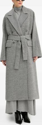 BOSS Cappotto con cintura - Grigio