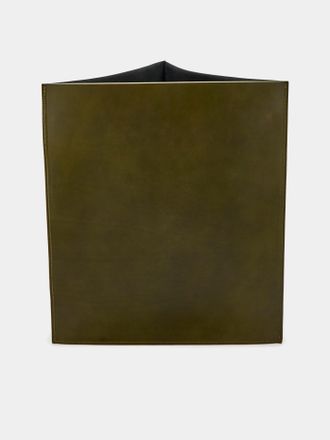 Les Few Leather Triangular Bin