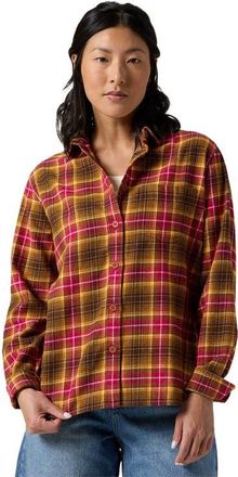 Backcountry Venture Classic Flannel Shirt - Womens in Zinnia Peeler Plaid at Nordstrom, Size X-Large
