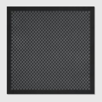 Gucci Laminated Printed Silk Twill Carre
