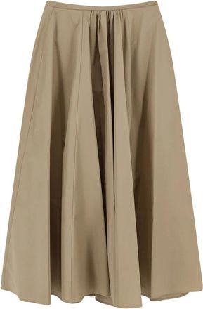 Aspesi Midi Rok - Dames - Midirokken - Bruin - S - Katoen - Rokken
