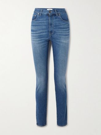 Chloé Jeans Skinny A Vita Alta - Blu