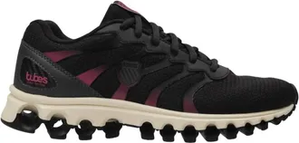 K-Swiss Womens Tubes 200 Training Shoes In Black/raspberry/egret