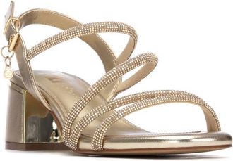 Xti Womens Pu Sleek Sandals In Gold