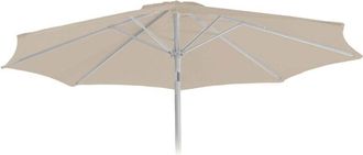 Hhg Funda De Recambio Para Sombrilla N19, Funda De Recambio Para Sombrilla, &Oslash; 3m Tela/textil, Crema