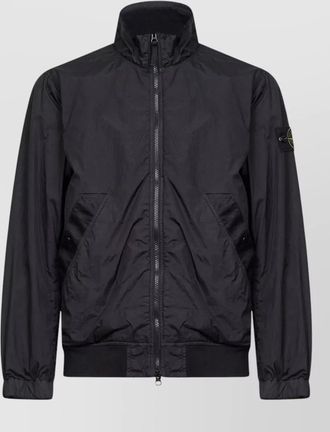 Stone Island high collar jacket side and welt pockets