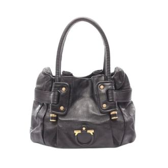 Ferragamo Pre-owned Handbags, female, Black, Size: ONE SIZE Pre-owned Feathers Handbag