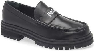 Palm Angels Logo Mismatched Loafer in Black at Nordstrom Rack, Size 3.5Us / 36Eu