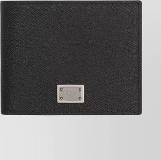 Dolce & Gabbana calfskin leather flap-over wallet