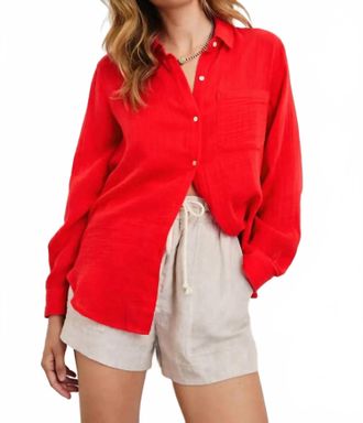 Rails Womens Ellis Shirt In Cherry