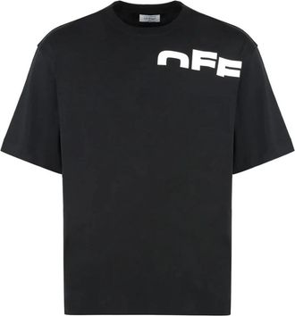 Off-white Logo T-shirt - Heren - T-shirts - Zwart - M - Katoen - Tops