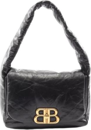 Balenciaga Pre-owned Vintage Schoudertas - Dames - Vintage Schoudertas - Zwart - ONE Size - Leer - Vintage