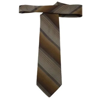 Valentino Pre-owned Accessories, male, Brown, Size: ONE SIZE Pre-owned Ombre Striped Tie