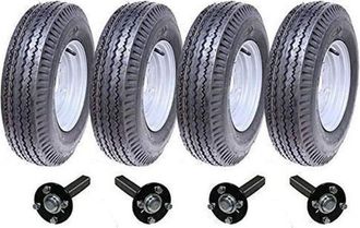 OEM Kit Rimorchio Parnells Haute Vitesse Doppio Asse 5.00-10 Ruote Legali Stradali Mozzo Bullone Asse 500 10