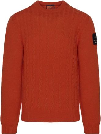 Aeronautica Truien met ronde hals - Heren - Ronde hals truien - Rood - XL - Wol - Truien & Vesten