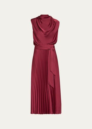 Ramy Brook Farah Satin Midi Dress