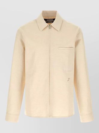 Jacquemus mecano shirt buttoned cuffs pocket back graphic