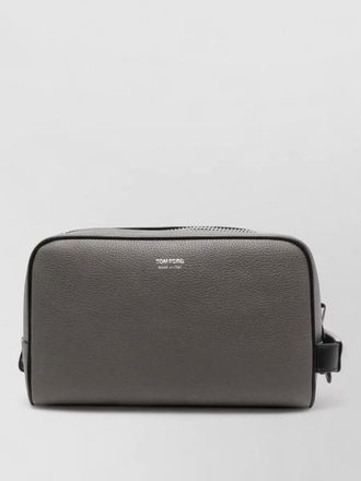 Tom Ford grain leather vanity clutch bag zip