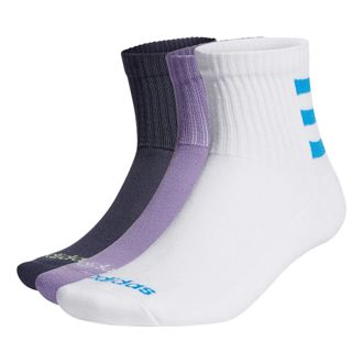 adidas neo Alphabet Stripe Athleisure Casual Sports Socks Unisex 1 3 Pairs dark grey Navy Blue / Purple / White HD2213