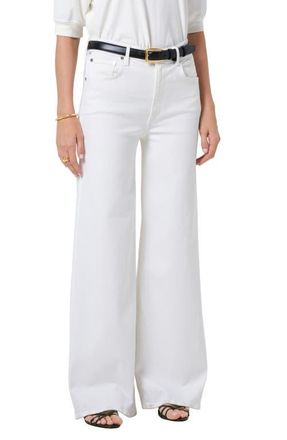 Citizens Of Humanity Lyra High Waist Wide Leg Jeans in Soft White at Nordstrom, Size 33