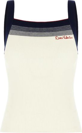 Valentino Garavani Tops, Dames, Beige, M, Wol, Stijlvolle Gebreide Kleding