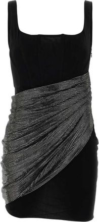 Giuseppe Di Morabito Black Square Neck Mini Dress