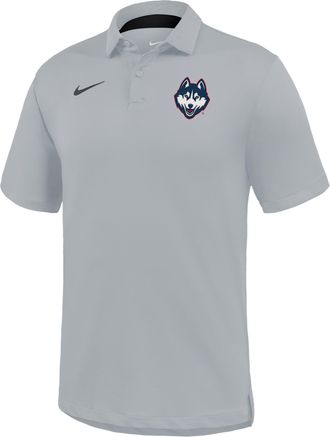Nike UConn Tour Nike Mens Dri-FIT College Polo in Grey | IV9768-077