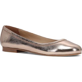 Frye Carson Ballet Flat in Rose Gold at Nordstrom, Size 6.5
