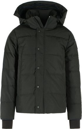 Canada Goose Black Wyndham Parka Cotton-Blend Down Jacket