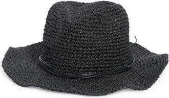 Treasure & Bond Crochet Cowboy Hat in Black at Nordstrom